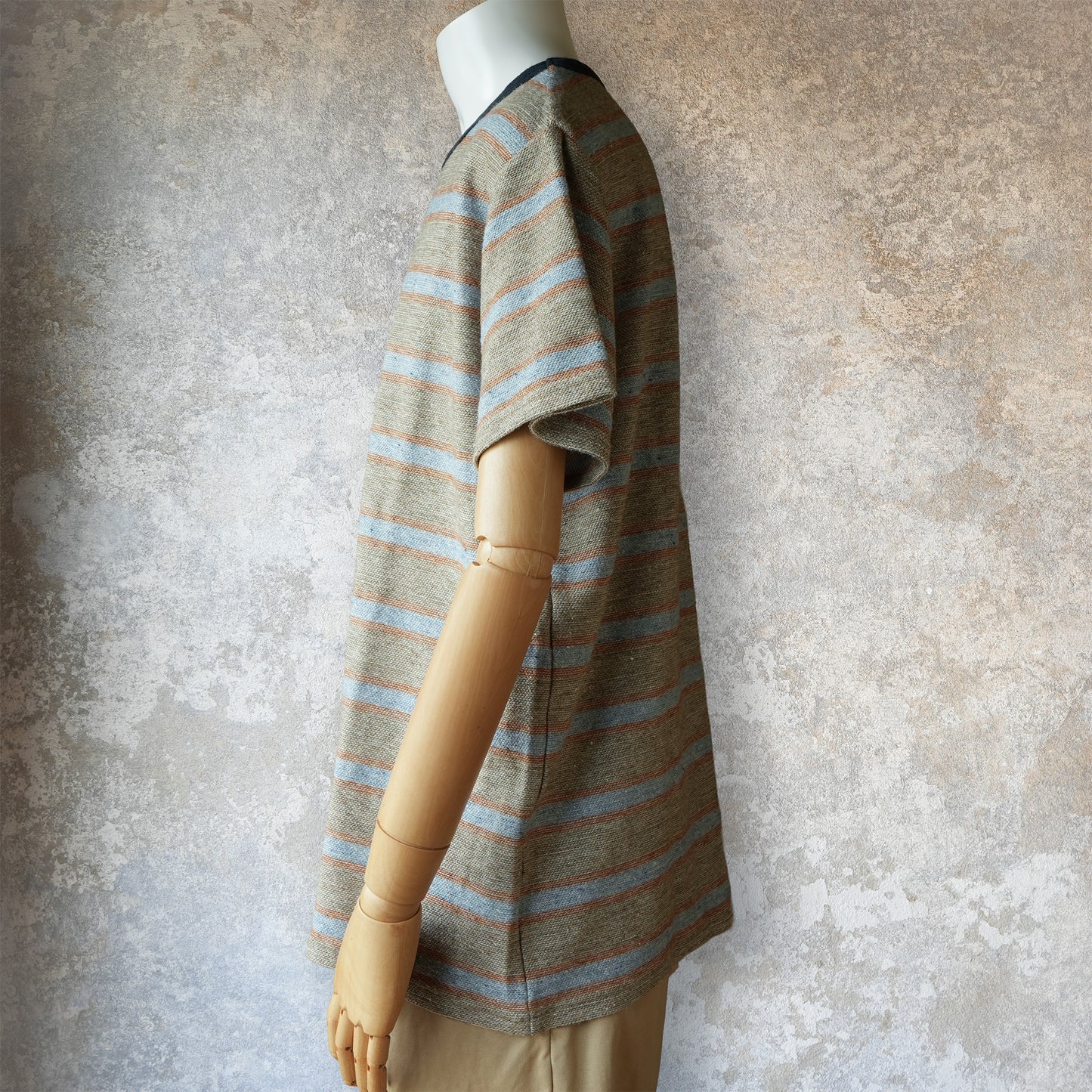 TCB Jeans_Inside-Out Stripe TEE_Type 1(薄いグレー)