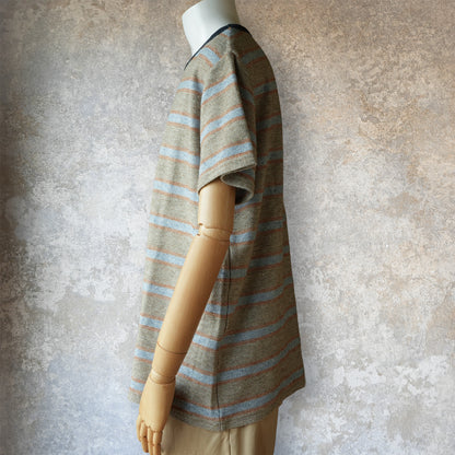 TCB Jeans_Inside-Out Stripe TEE_Type 1(薄いグレー)