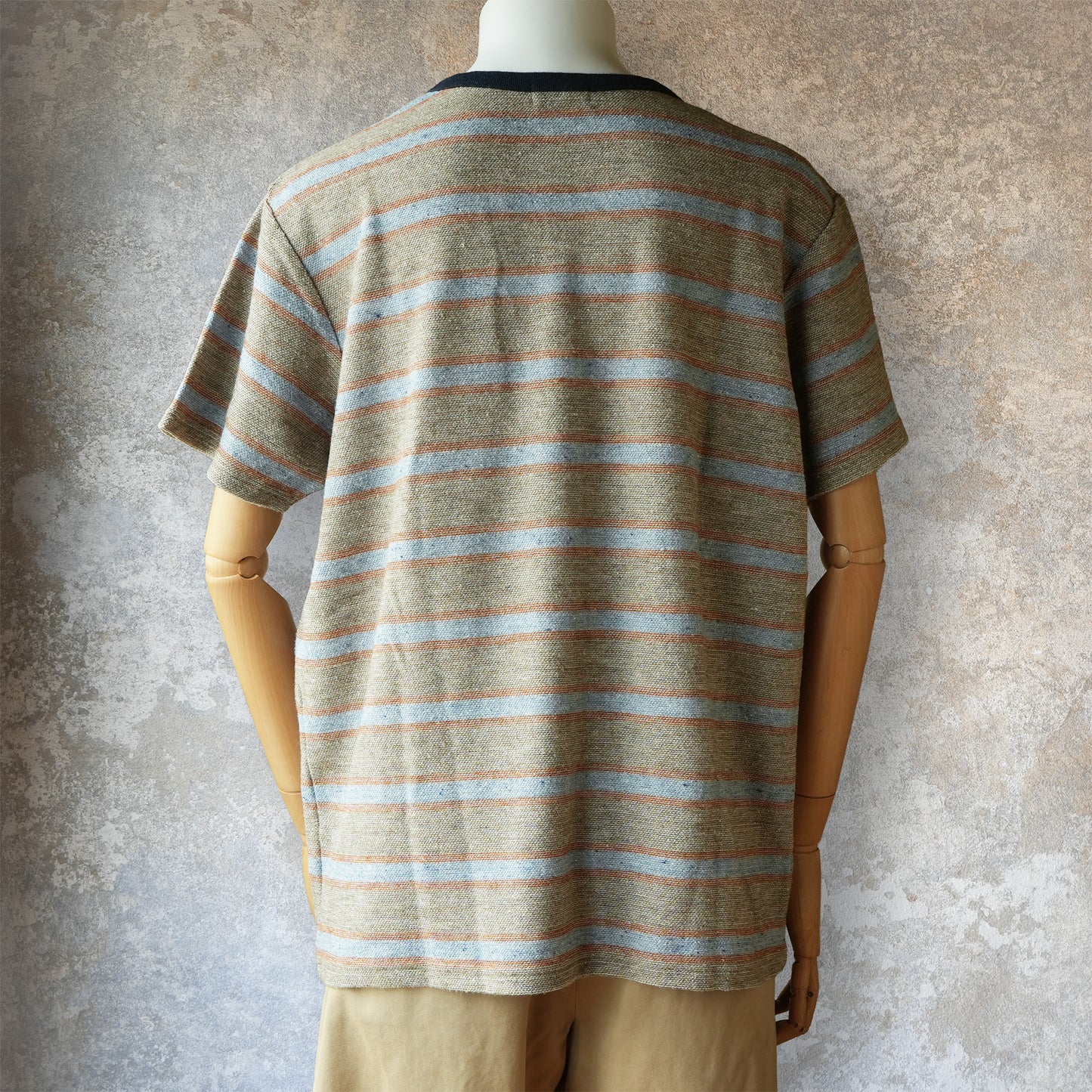 TCB Jeans_Inside-Out Stripe TEE_Type 1(薄いグレー)