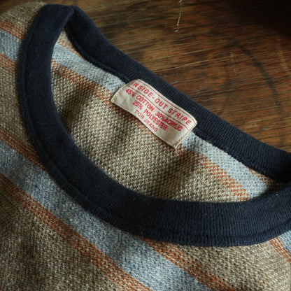 TCB Jeans_Inside-Out Stripe TEE_Type 1(薄いグレー)