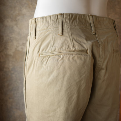 WORKERS_ Officer Trousers, Regular Fit / Khaki No-1, 10 oz Chino