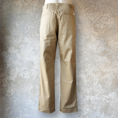 WORKERS_ Officer Trousers, Regular Fit / Khaki No-1, 10 oz Chino
