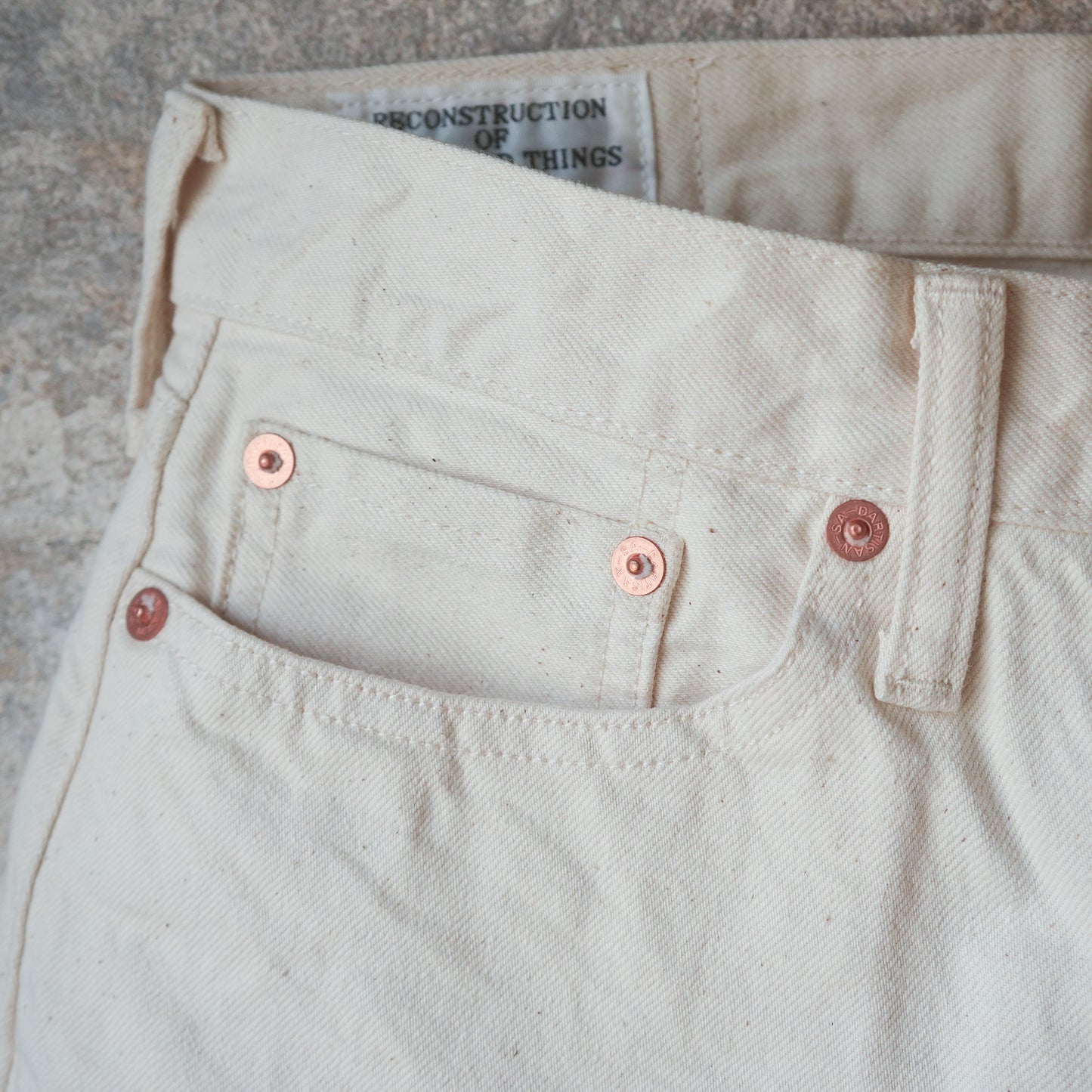 STUDIO D’ARTISAN LADIES_SDL-704E_ボムシェルホワイトジーンズ