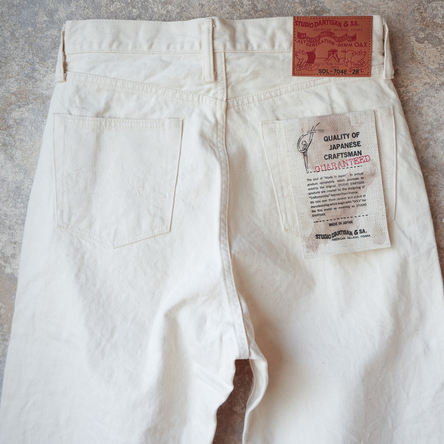 STUDIO D’ARTISAN LADIES_SDL-704E_ボムシェルホワイトジーンズ