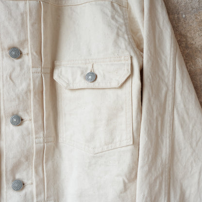 STUDIO D’ARTISAN LADIES_SDL-411E_1st Type White Denim Jacket