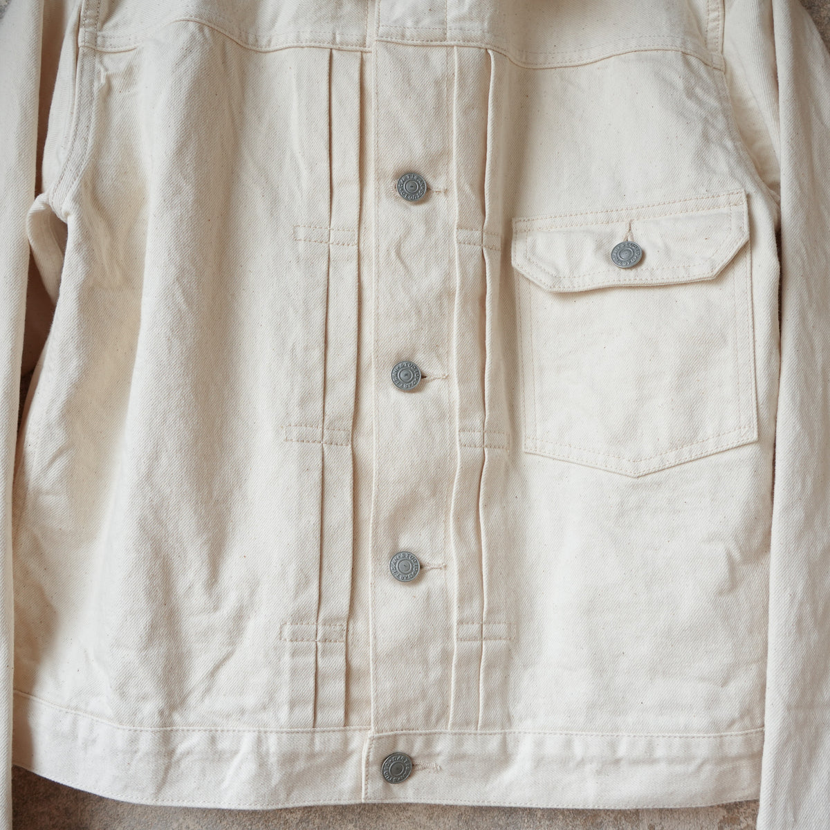 STUDIO D’ARTISAN LADIES_SDL-411E_1st Type White Denim Jacket