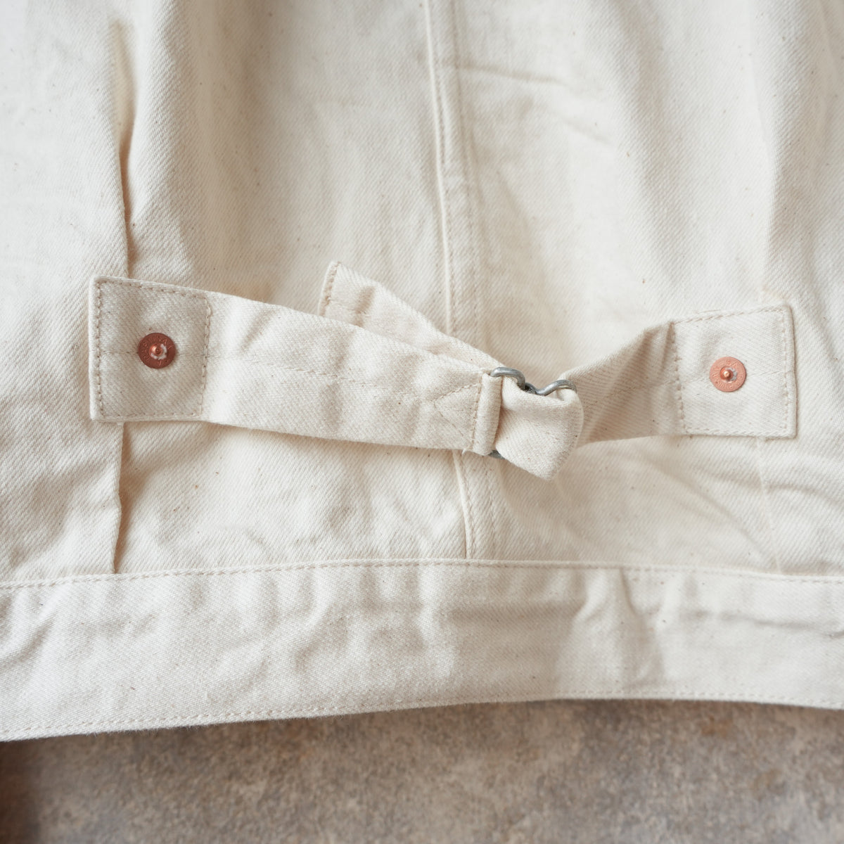 STUDIO D’ARTISAN LADIES_SDL-411E_1st Type White Denim Jacket