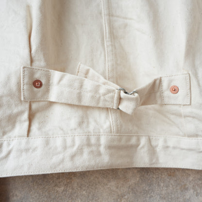 STUDIO D’ARTISAN LADIES_SDL-411E_1st Type White Denim Jacket