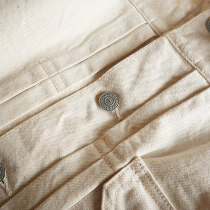 STUDIO D’ARTISAN LADIES_SDL-411E_1st Type White Denim Jacket