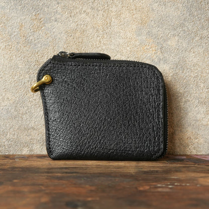 SpiralDance_L-Zip Small Wallet_BLACK