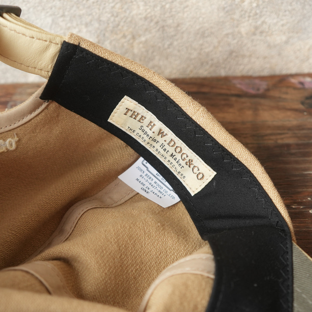 THE H.W.DOG&CO_D-01223_2TONE UNION CAP_CAMEL