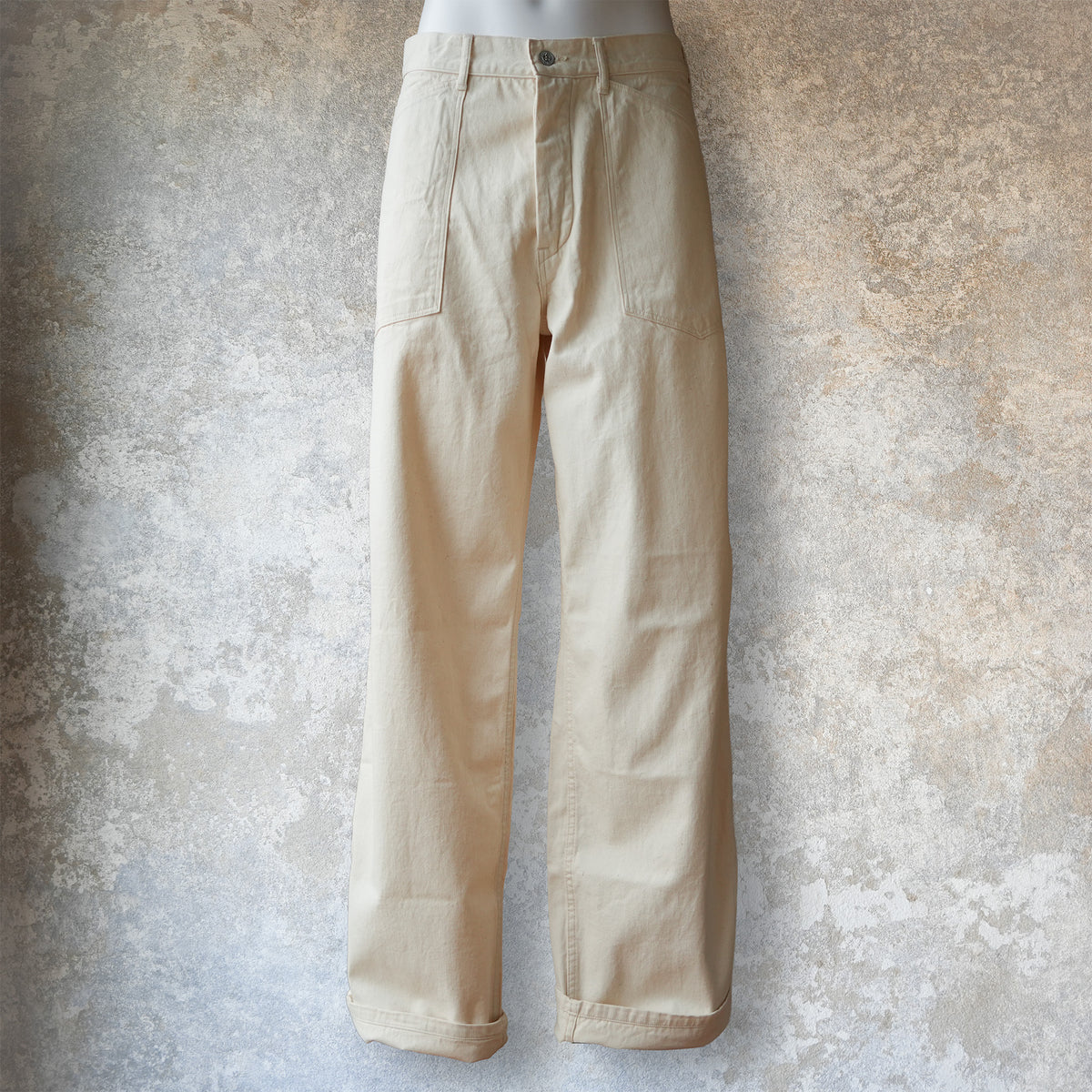 TCB Jeans_Catface Trousers 10.2oz_Black Denim