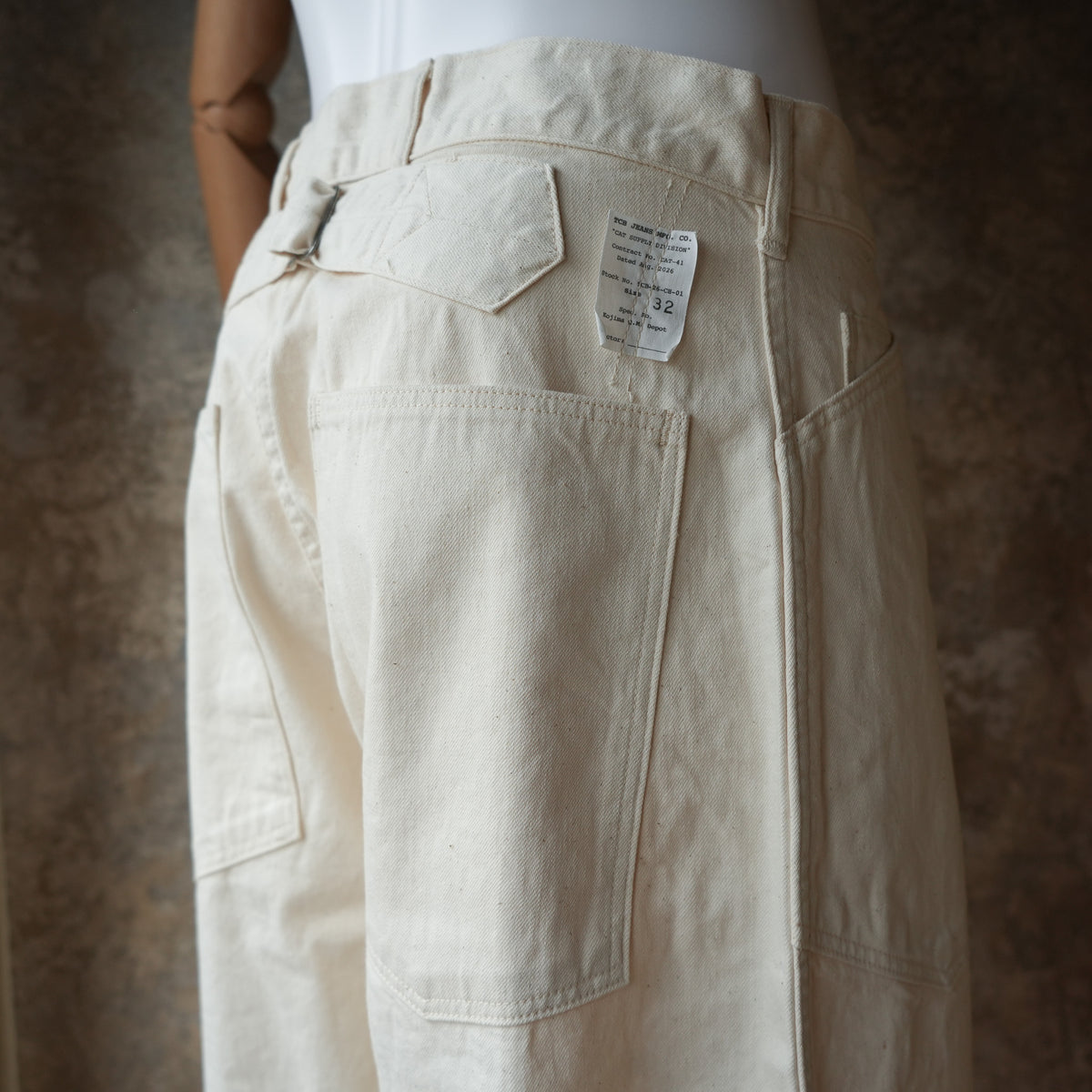 TCB Jeans_Catface Trousers 10.2oz_Black Denim