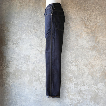 WORKERS_Lot 815 Work Pants_12 oz, Grey Back Indigo Herringbone
