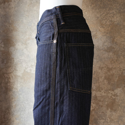WORKERS_Lot 815 Work Pants_12 oz, Grey Back Indigo Herringbone