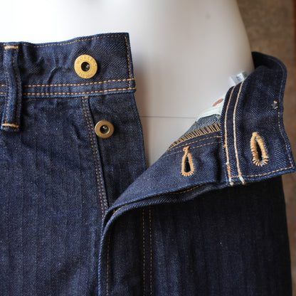 WORKERS_Lot 815 Work Pants_12 oz, Grey Back Indigo Herringbone