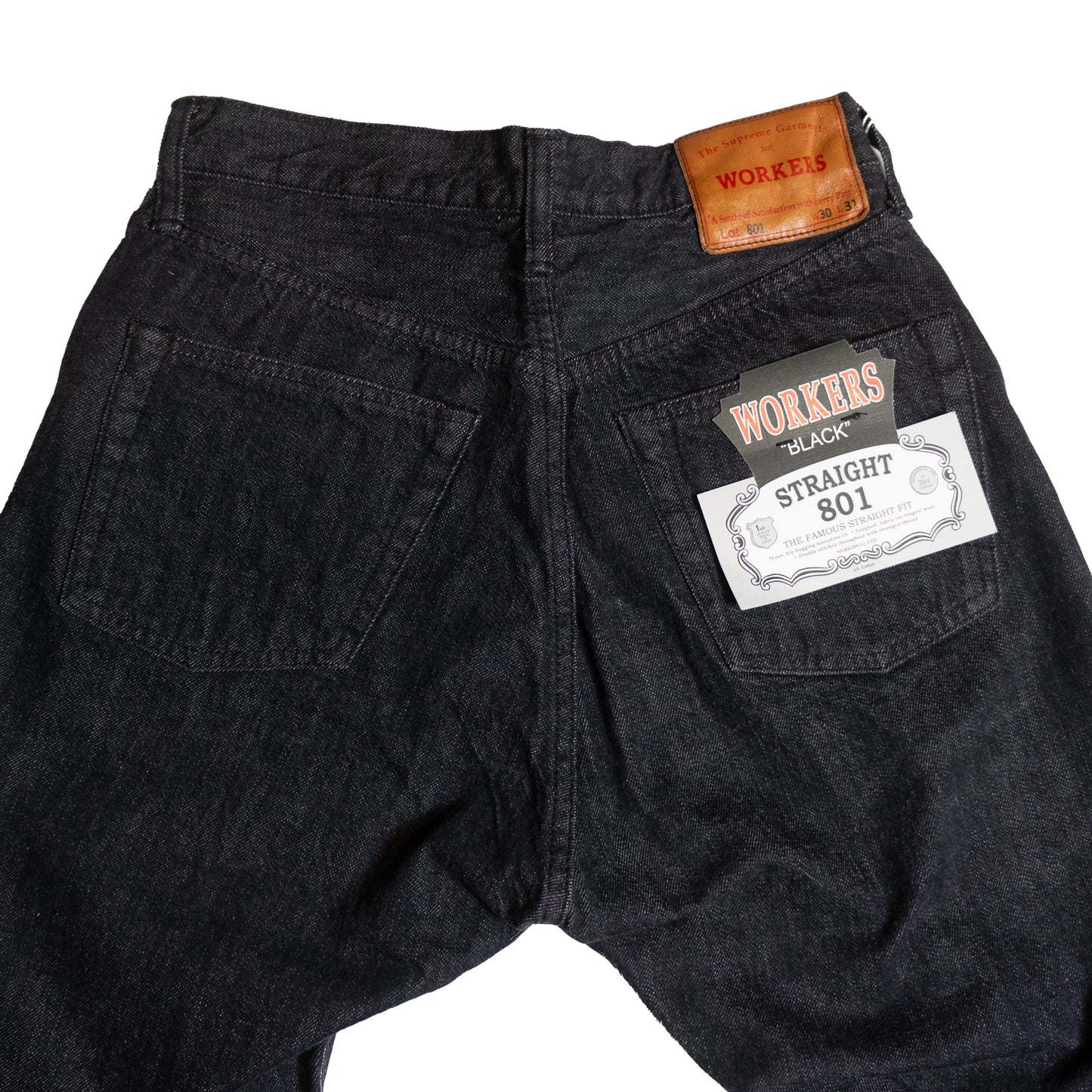 WORKERS_Lot 801 Straight Jeans_Black