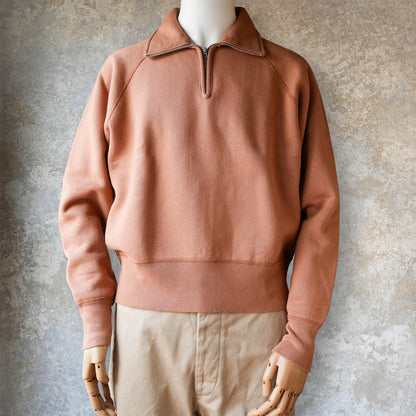 G&F Co._HALF-ZIP SWEATSHIRT_RUST