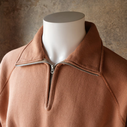 G&F Co._HALF-ZIP SWEATSHIRT_RUST