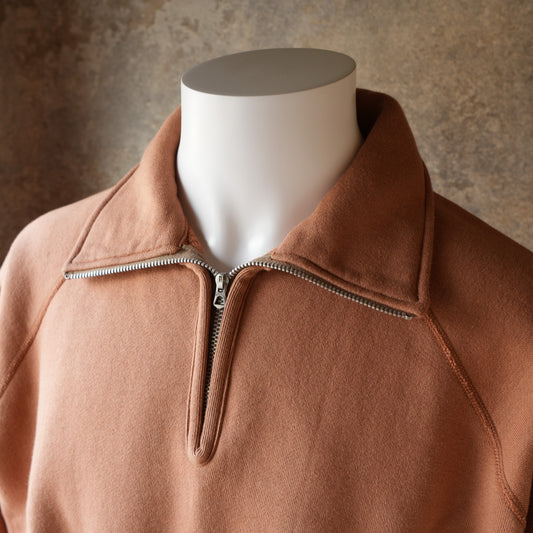 G&F Co._HALF-ZIP SWEATSHIRT_RUST