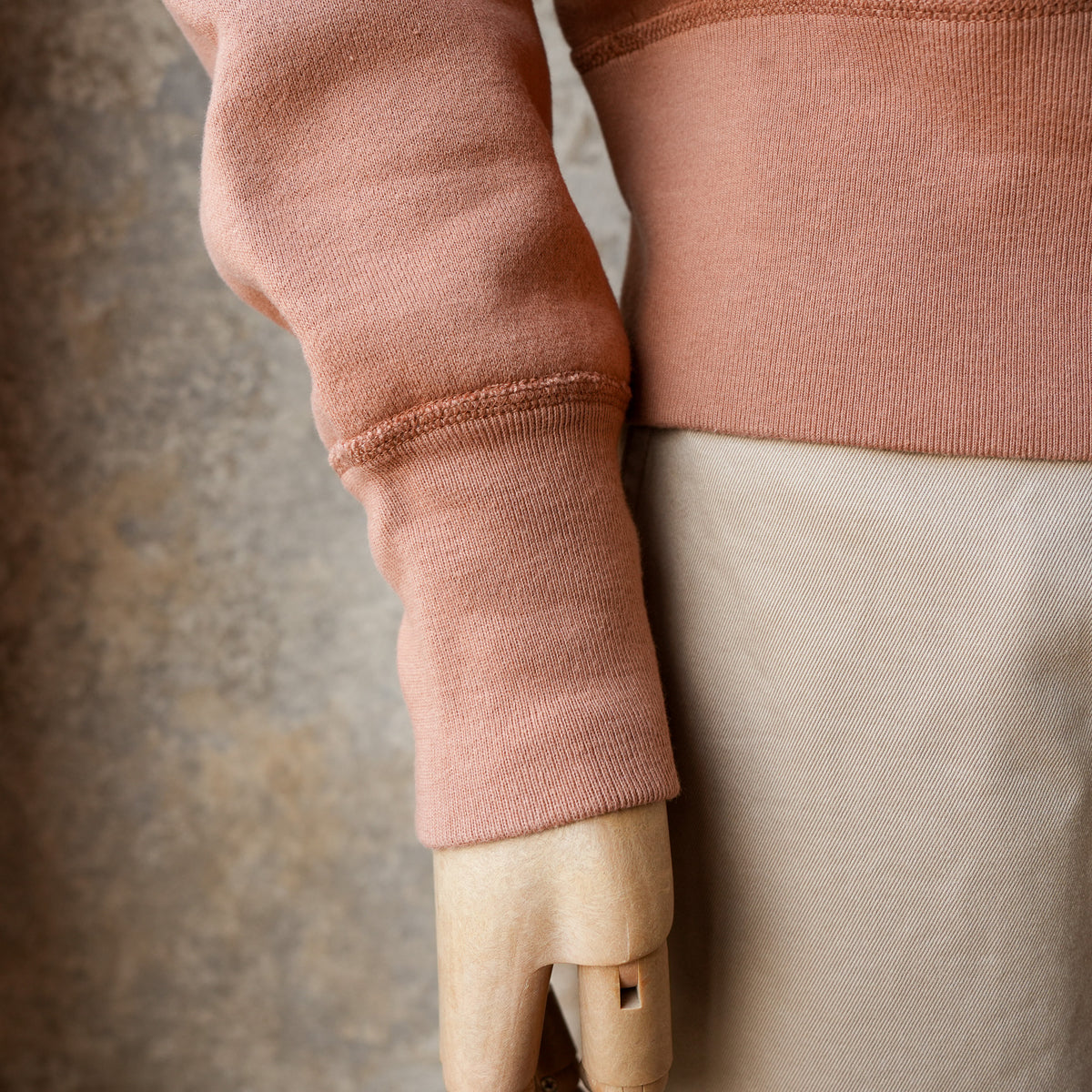G&F Co._HALF-ZIP SWEATSHIRT_RUST