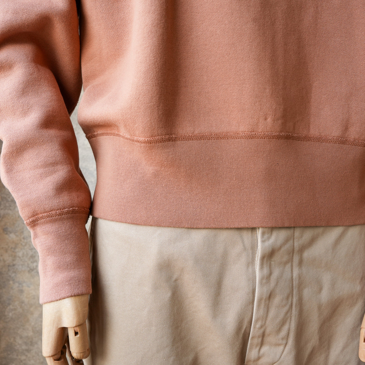 G&F Co._HALF-ZIP SWEATSHIRT_RUST