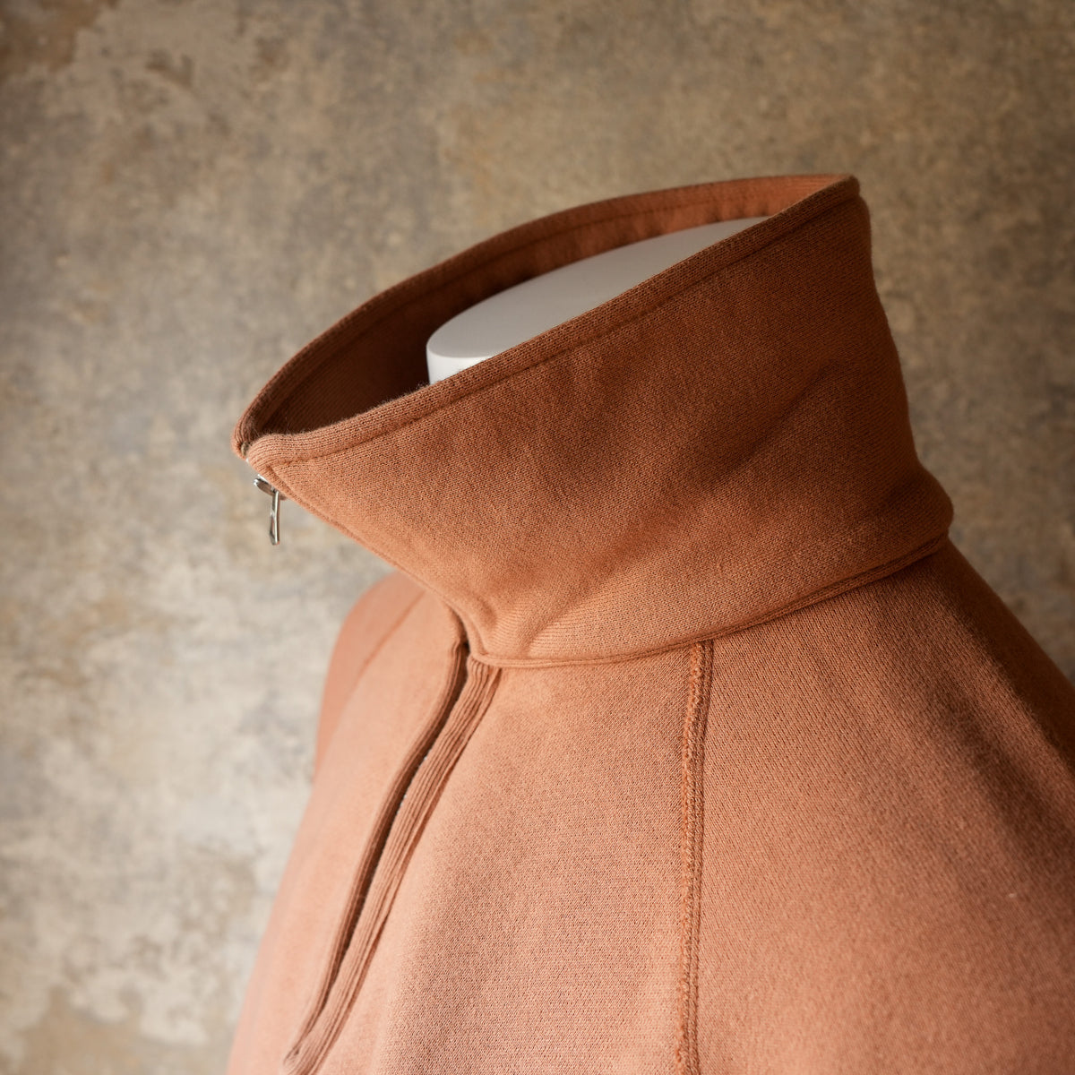 G&F Co._HALF-ZIP SWEATSHIRT_RUST