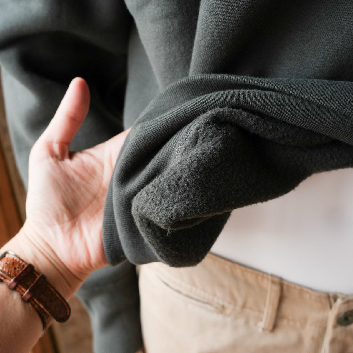 G&F Co._HALF-ZIP SWEATSHIRT_INK BLACK