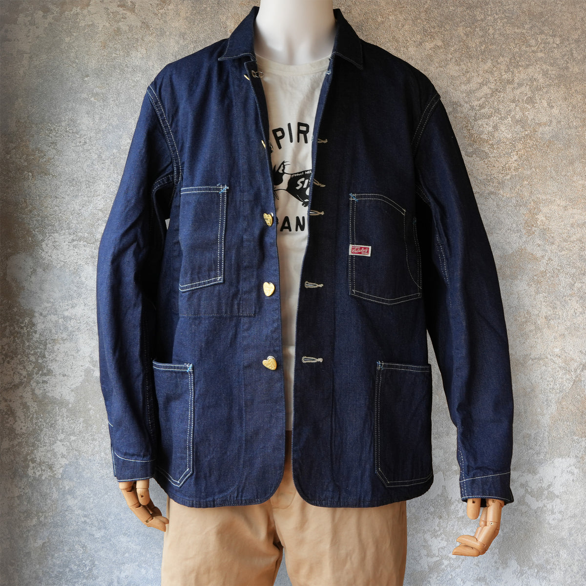 TCB Jeans_Cat A Log Chore Coat 10OZ