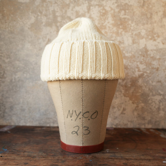 THE H.W.DOG&CO._D-01193_RC KNIT CAP_OFF WHITE