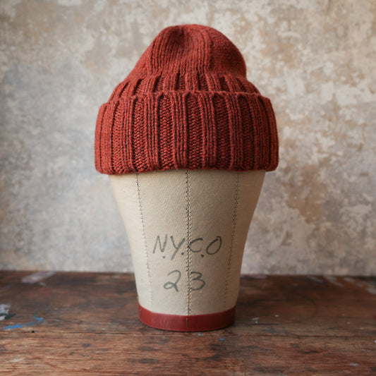 THE H.W.DOG&CO._D-01193_RC KNIT CAP_RUST