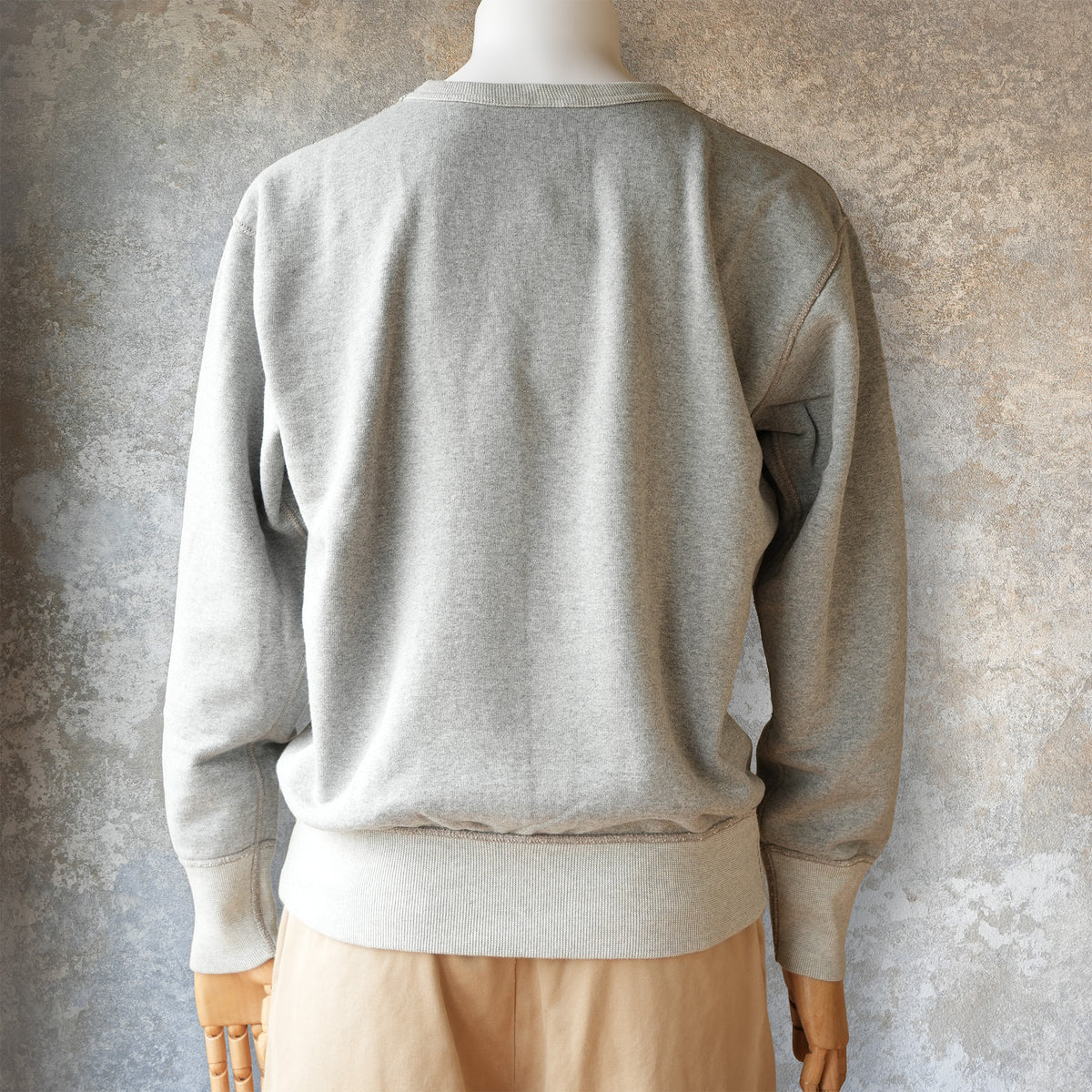 DELUXEWARE_S107-00_LOOP BACK_杢グレー