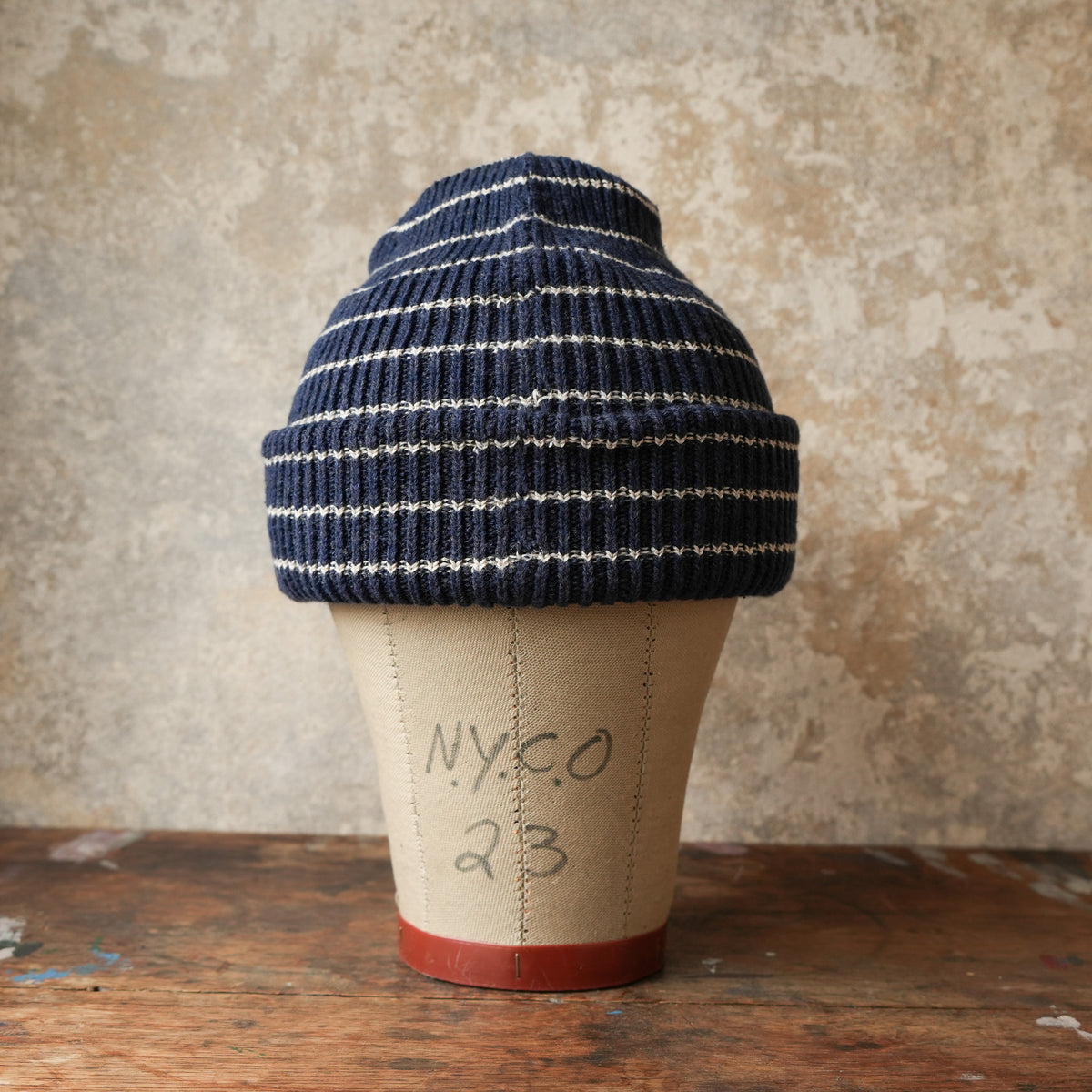 DLC-005_KNIT CAP_MARINE.BORDER