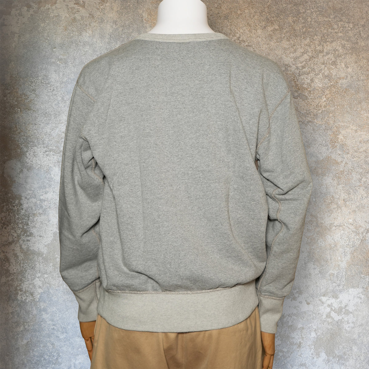 DELUXEWARE_S107-01EMB_LOOP BACK_Heather Grey
