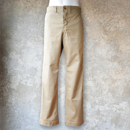 WORKERS_ Officer Trousers, Regular Fit / Khaki No-1, 10 oz Chino