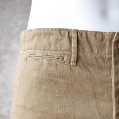 WORKERS_ Officer Trousers, Regular Fit / Khaki No-1, 10 oz Chino