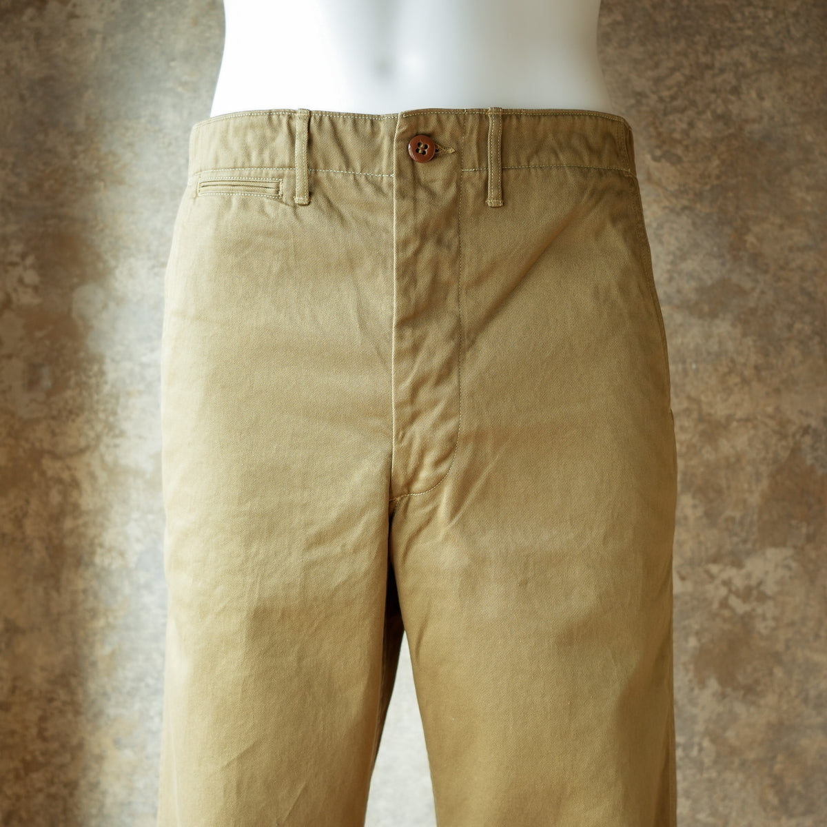 WORKERS_ Officer Trousers, Regular Fit / USMC Khaki_10 oz Chino