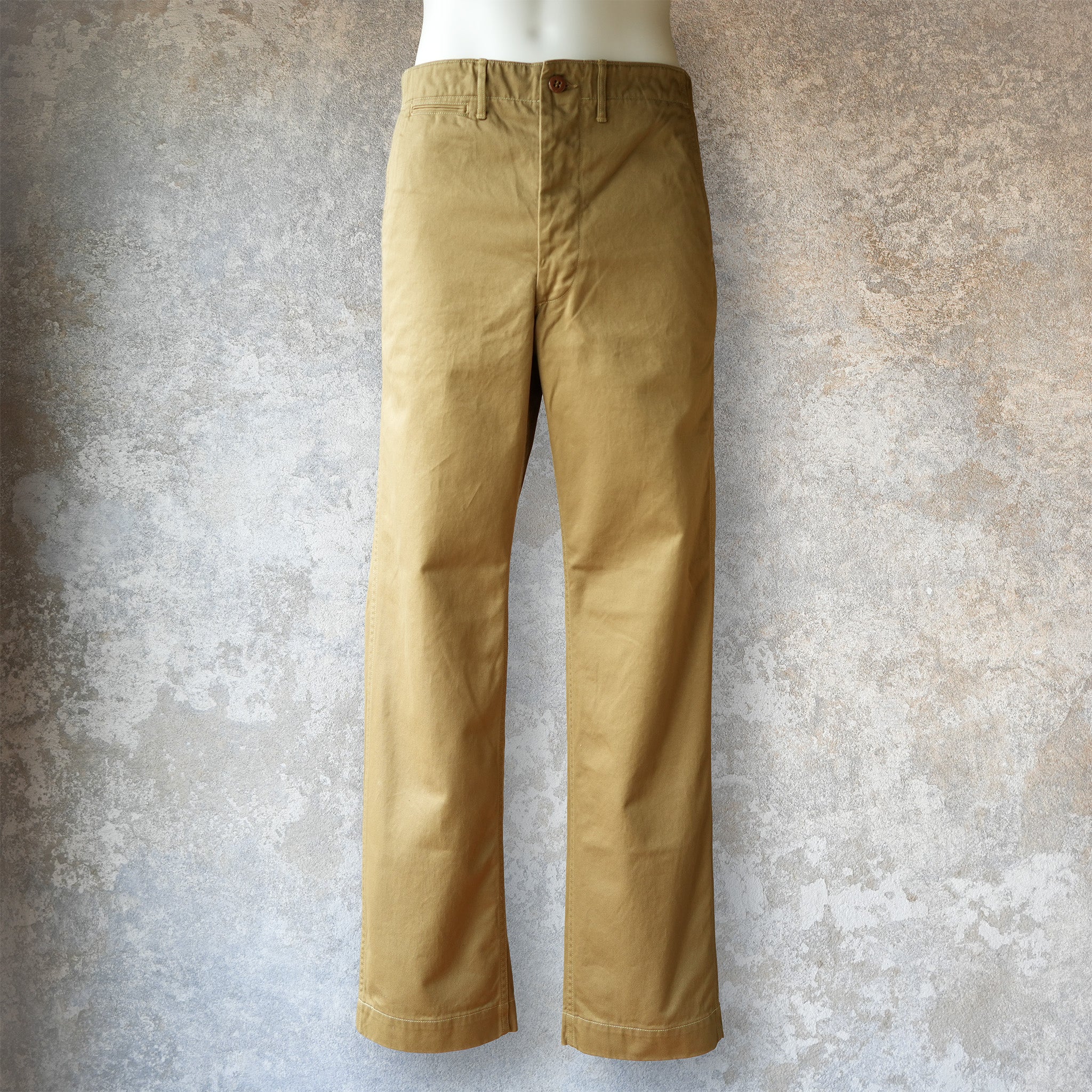 WORKERS_ Officer Trousers, Regular Fit / USMC Khaki_10 oz Chino