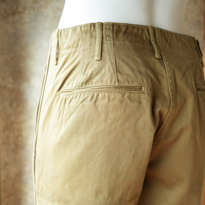 WORKERS_ Officer Trousers, Regular Fit / USMC Khaki_10 oz Chino