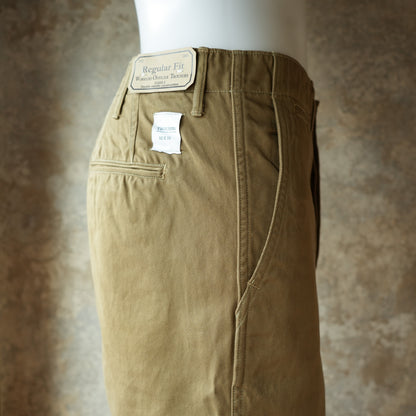 WORKERS_ Officer Trousers, Regular Fit / USMC Khaki_10 oz Chino