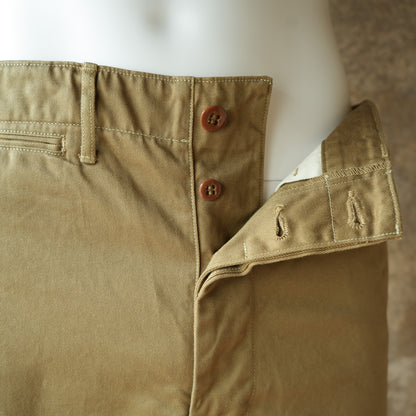 WORKERS_ Officer Trousers, Regular Fit / USMC Khaki_10 oz Chino