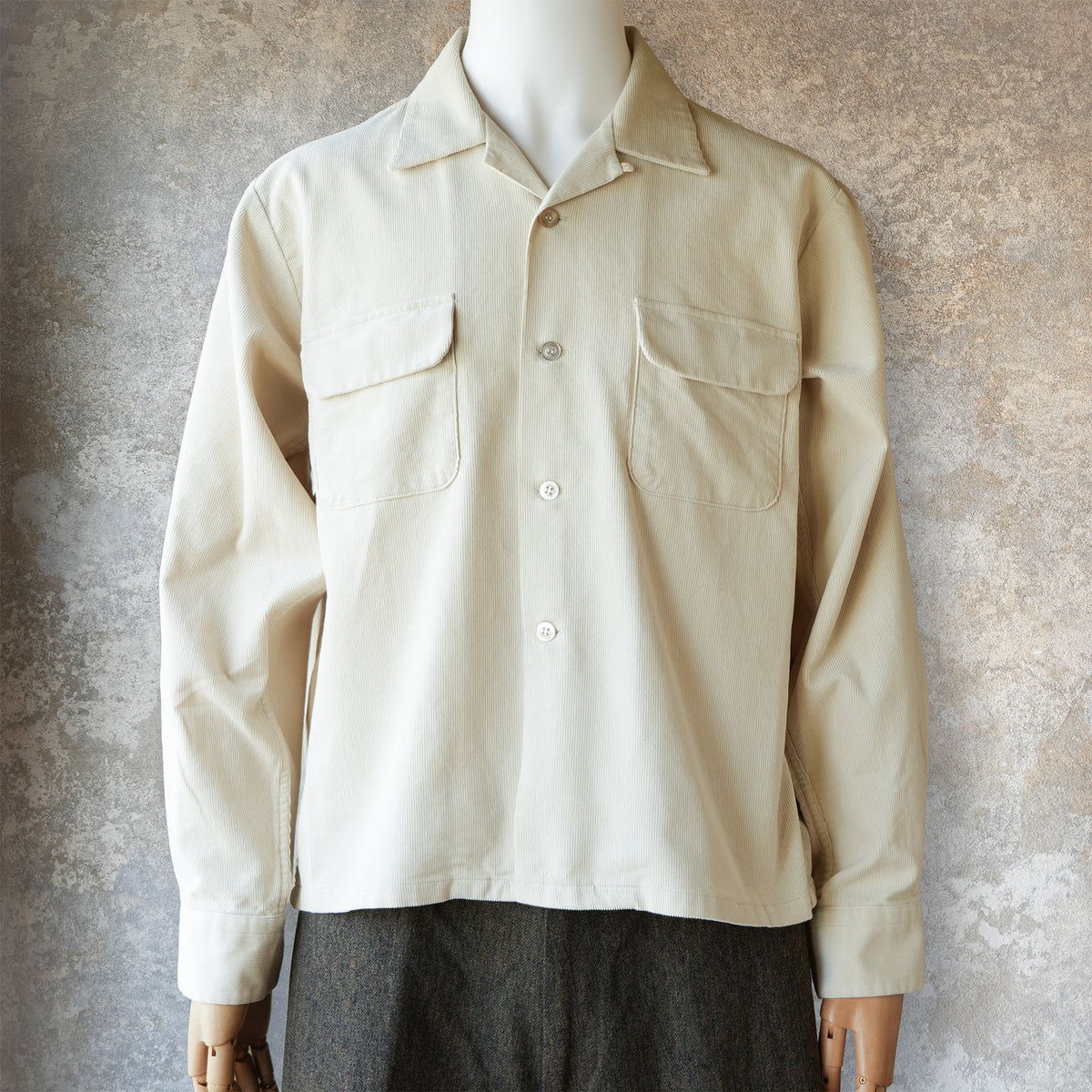 G&F Co._CORDUROY SHIRT_IVORY
