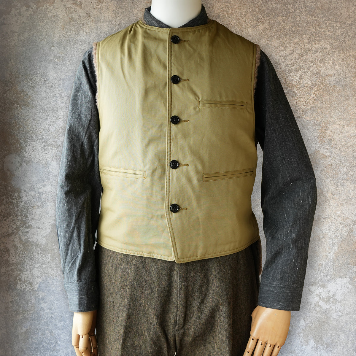 G&F Co._WORK VEST_KHAKI