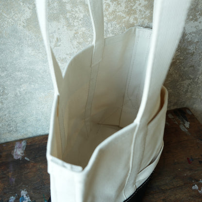 WORKERS_Tool Bag, Medium-Long Handle, Ecru x Black