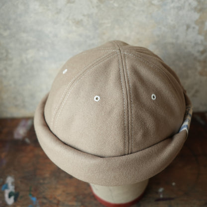 THE H.W.DOG&CO._D-01173_ROLL CAP_BEIGE