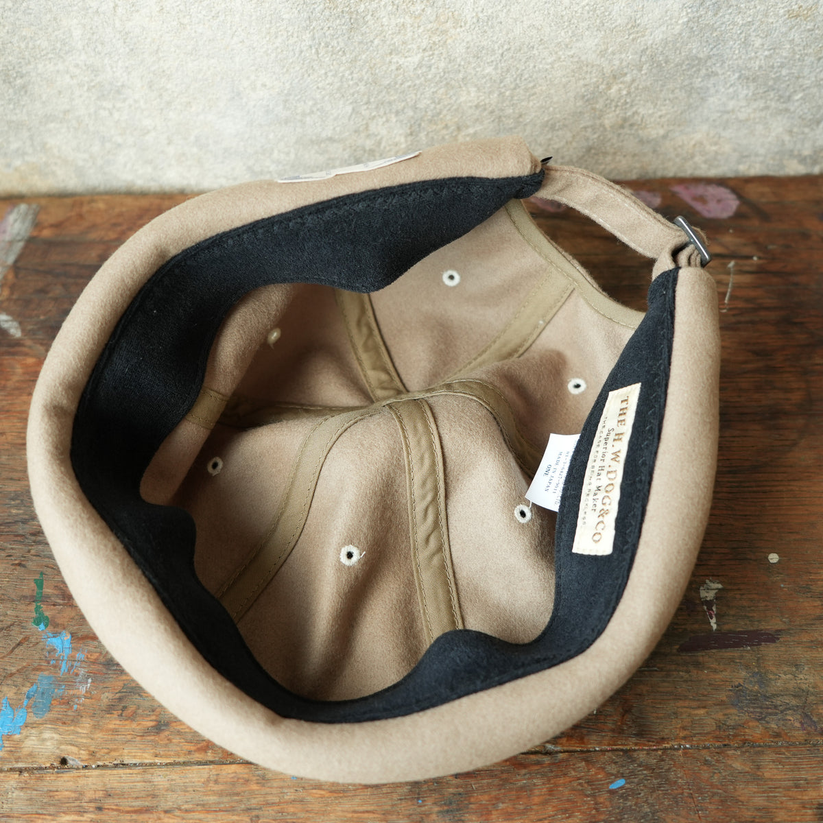THE H.W.DOG&CO._D-01173_ROLL CAP_BEIGE