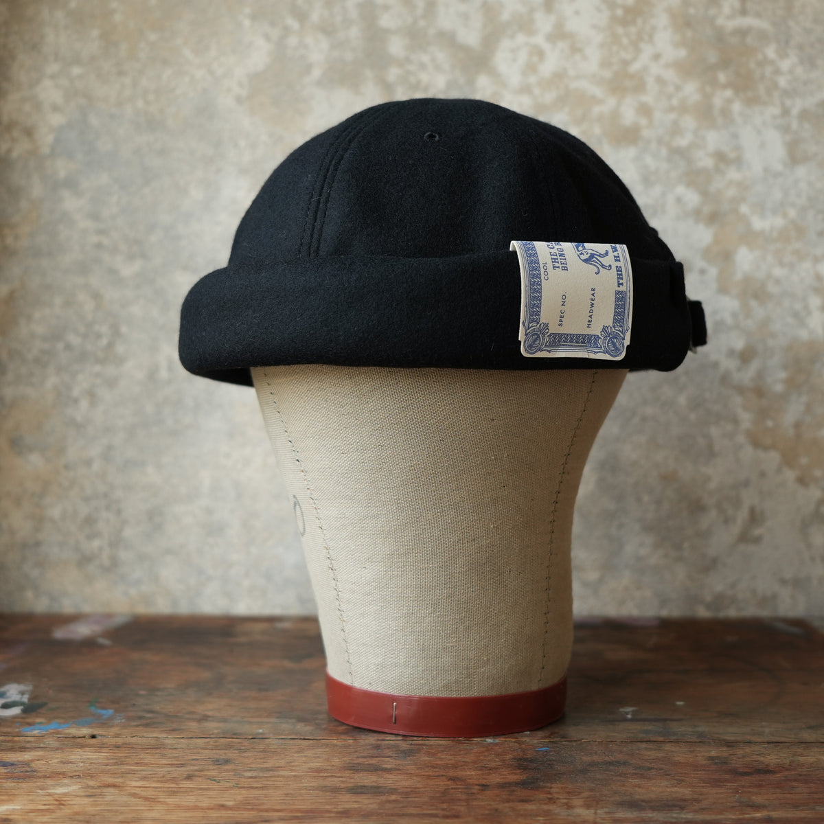 THE H.W.DOG&CO._D-01173_ROLL CAP_BLACK