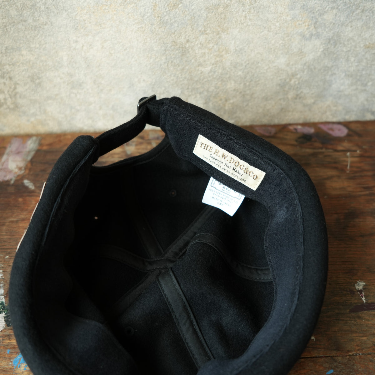 THE H.W.DOG&CO._D-01173_ROLL CAP_BLACK