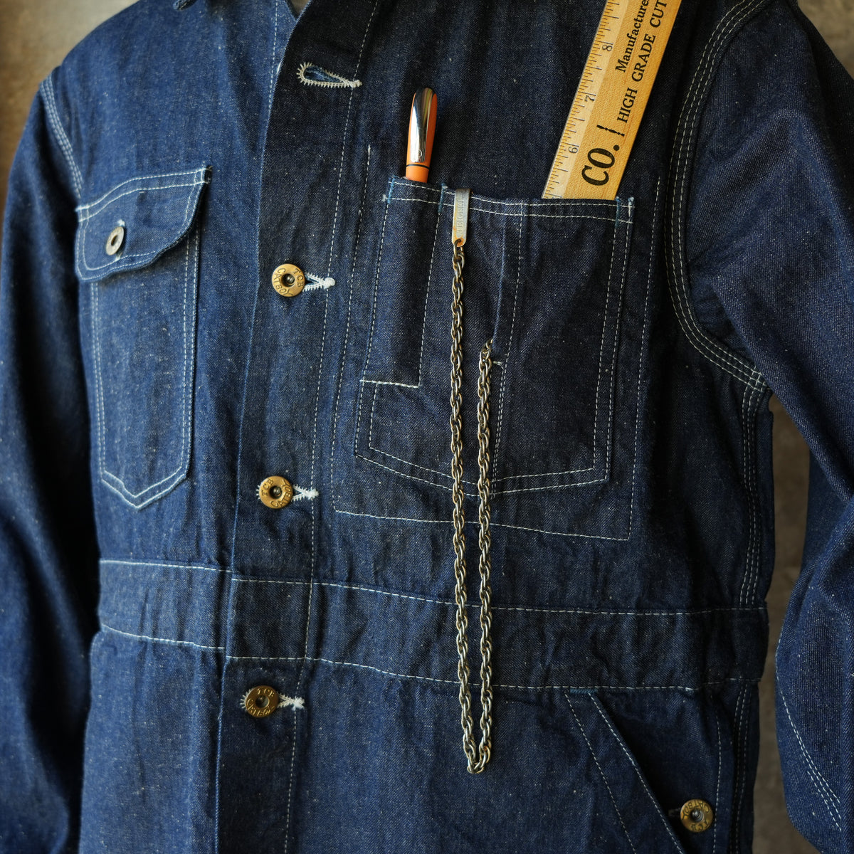 TCB Jeans_Chopped Coverall 9.8oz