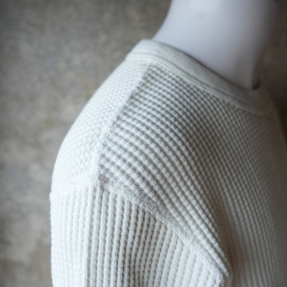UES_60BW_BIG WAFFLE T-SHIRT_OFF WHITE